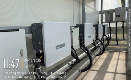 Biến tần hòa lưới - DELTA M100_210 Tại Dự Án 914kwp- Phương Nam - Tân Phú Trung